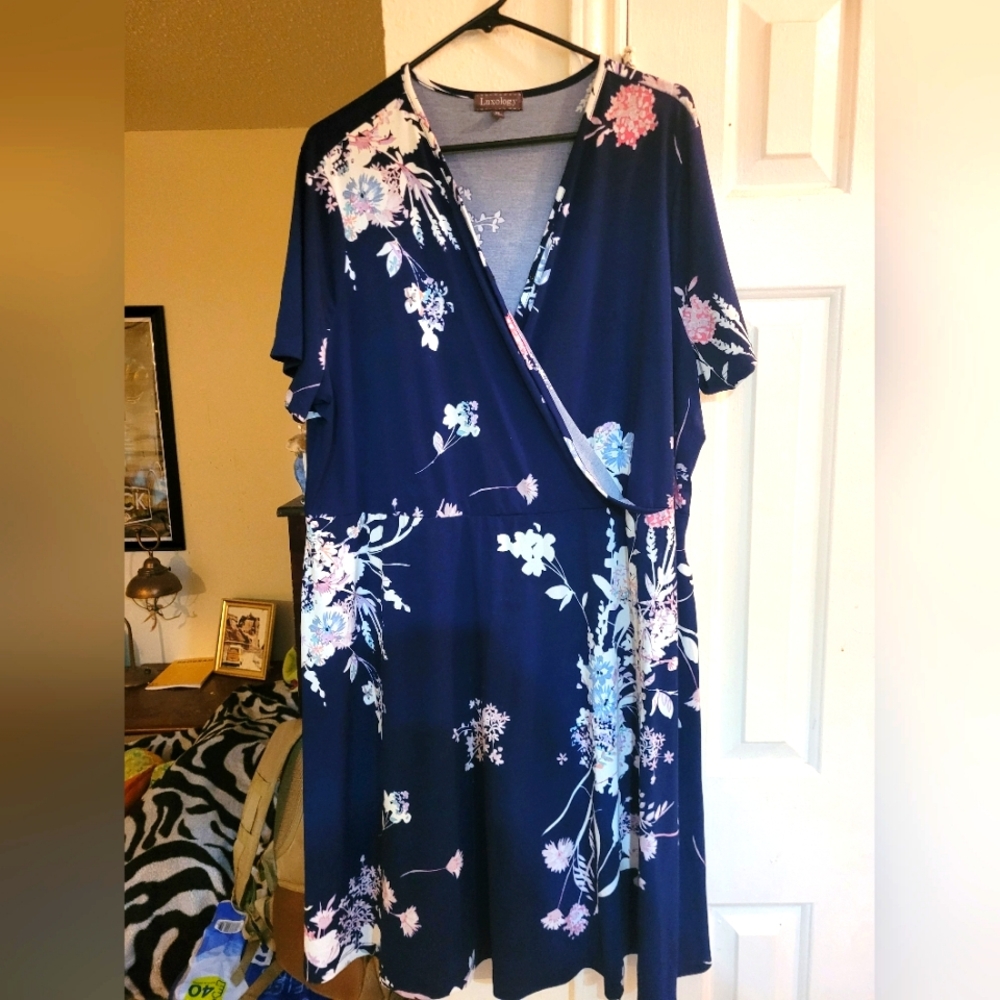 Blue Floral Dress